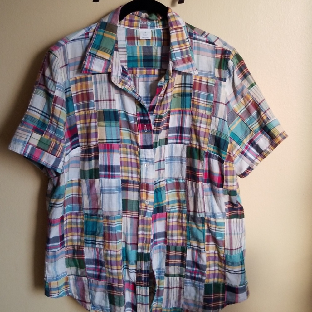 J.Crew Madras Blouse